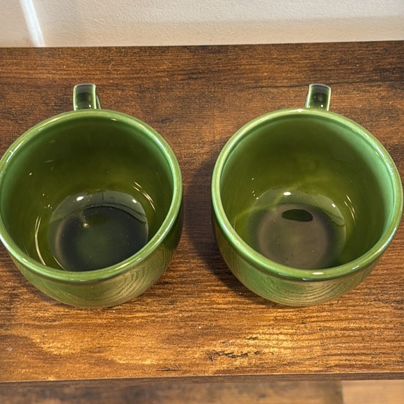 Pier 1 Italy - Set of 2 Stoneware Mug Coffee Tea Cup Green - Picture 4 of 9